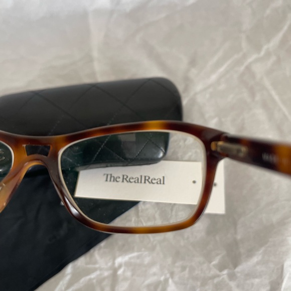 Chanel reading Glasses brown clear CC logo bendable links Case Frames Eyeglasses - Picture 8 of 14